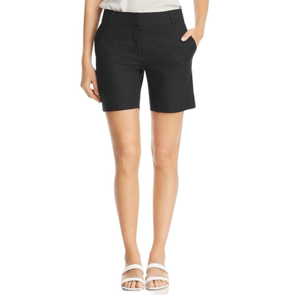 Sandra Angelozzi Black Wool Blend Mid Rise Trouser Shorts Size EU 32